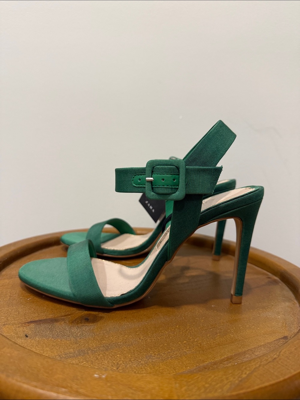 Zara Green High Heel Sandals